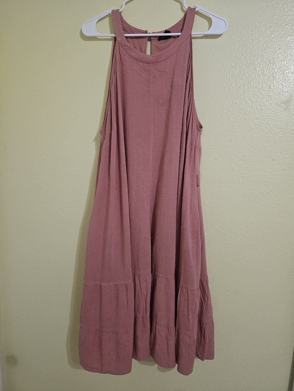 torrid Mauve Pink Sleeveless Tiered Swing Dress